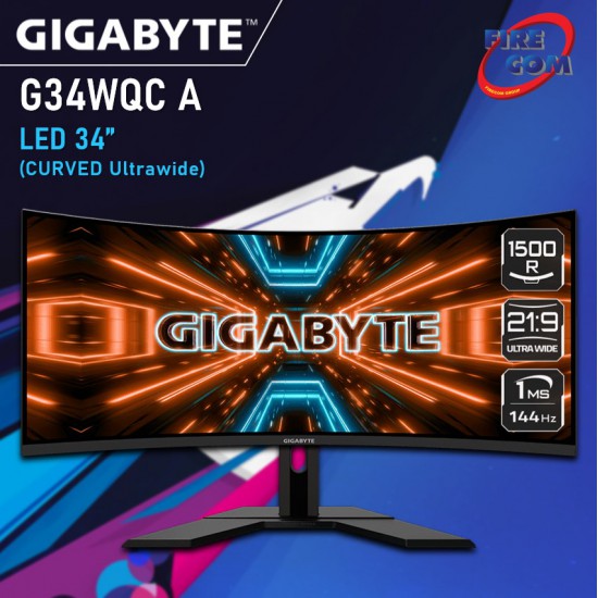 Monitor Gigabyte G34WQC A 34" WQHD Curved Ultrawide 21:9