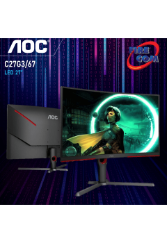 จอ Monitor AOC C27G3/67 27" LED Curved Black/Red Gaming 165Hz. 1ms. สามารถออกใบกำกับภาษีได้