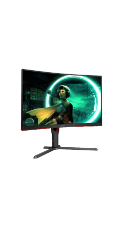 จอ Monitor AOC C27G3/67 27" LED Curved Black/Red Gaming 165Hz. 1ms. สามารถออกใบกำกับภาษีได้