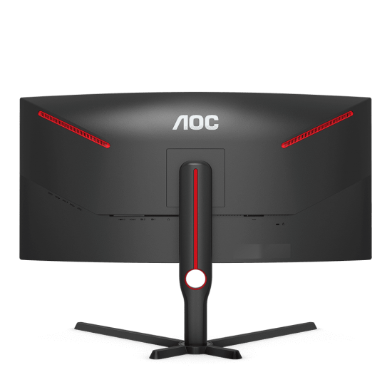 จอ Monitor AOC CU34G3S/67 34" LED Curved 21:9 Black&Red Gaming 165Hz. 1ms. สามารถออกใบกำกับภาษีได้