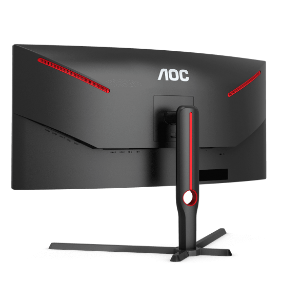 จอ Monitor AOC CU34G3S/67 34" LED Curved 21:9 Black&Red Gaming 165Hz. 1ms. สามารถออกใบกำกับภาษีได้