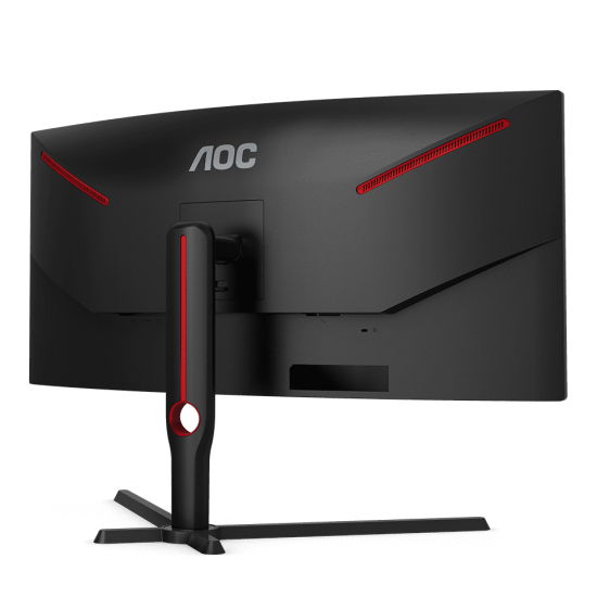 จอ Monitor AOC CU34G3S/67 34" LED Curved 21:9 Black&Red Gaming 165Hz. 1ms. สามารถออกใบกำกับภาษีได้