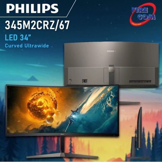 Monitor Philips 345M2CRZ/67 LED 34" Curve Ultra wide WQHD