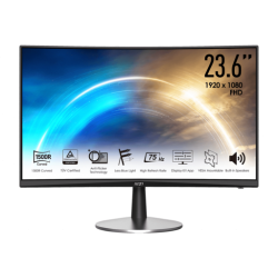 Monitor MSI PRO MP242C 23.6"(CURVED 1500R) FHD(1920x1080) 75Hz 5ms. (VA, VGA, HDMI, SPK) (9S6-3PB0CM-014) สามารถออกใบกำกับภาษีได้