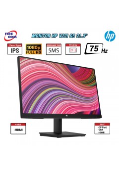 Monitor HP V22i G5 21.5" IPS FHD 75Hz Freesync 5ms(VGA,HDMI,)6D8G9AA#AKL (สามารถออกใบกำกับภาษีได้)