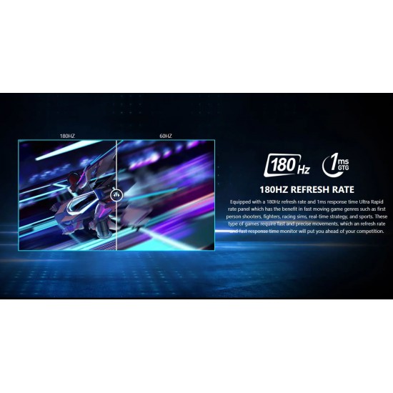 จอ Monitor MSI G255F 24.5" Gaming IPS 180Hz,1ms,Adaptive Sync สามารถออกใบกำกับภาษีได้