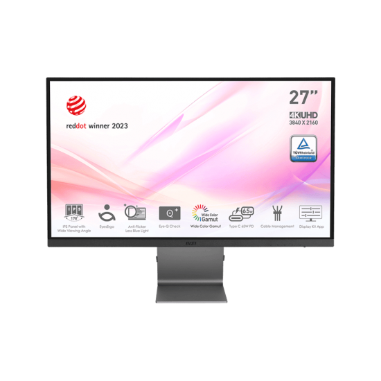 จอ MSI MODERN MD271UL 27" IPS 4K 60Hz (9S6-3PB8CH-010) สามารถออกใบกำกับภาษีได้