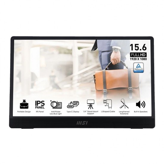 จอ Monitor MSI Pro MP161 E2U Portable 15.6" FHD IPS Speakers สามารถออกใบกำกับภาษีได้