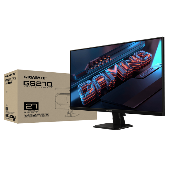 จอ Gigabyte GS27Q 27" Gaming IPS OHD 165Hz./OC 170Hz 1ms. 16:9 สามารถออกใบกำกับภาษีได้
