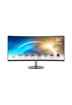 จอ Monitor MSI PRO MP341CQ 34" VA 2K 100Hz.1ms.(3440x1440) สามารถออกใบกำกับภาษีได้