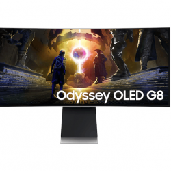 จอ Monitor Samsung Odyssey G8 G85SD LS34DG850SEXXT 34" OLED 2K 175Hz Curved Gaming 3440x1440,21:9,0.03ms, FreeSync Premium Pro สามารถออกใบกำกับภาษีได้