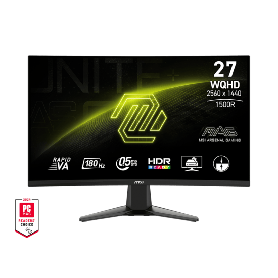 จอ Monitor MSI MAG 27CQ6F 27" VA 2K Curve(WQHD)180Hz,0.5ms,16:9 Adative Sync สามารถออกใบกำกับภาษีได้
