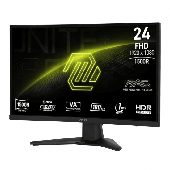 จอ Monitor MSI MAG 244C 23.6" VA FHD Curve 180Hz,1ms,16:9, Adaptive Sync สามารถออกใบกำกับภาษีได้