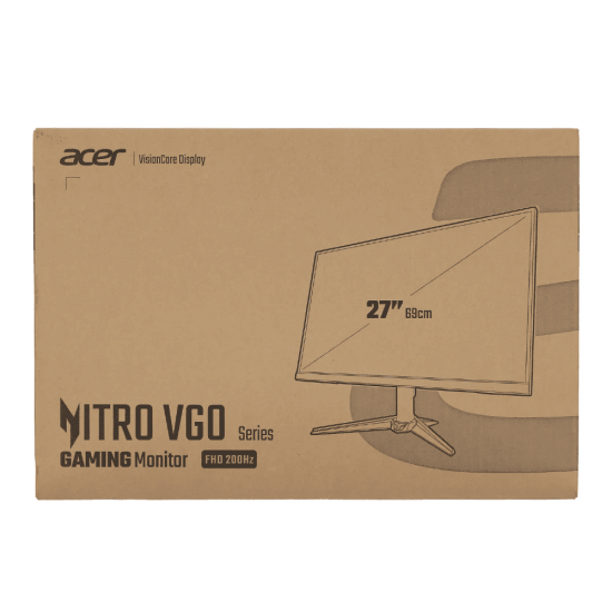 จอ Monitor Acer Nitro VGO VG240YX 1Gbmipx 23.8" FHD IPS 200z. 0.5ms. สามารถออกใบกำกับภาษีได้