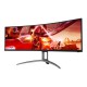 จอ Monitor AOC AG493UCX2/67 49" Curved Gaming VA 1ms. 165Hz 2K(5120x1440) สามารถออกใบกำกับภาษีได้
