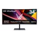  จอ Monitor LG 34G630A-B 34" VA 240Hz CURVE 2K 1ms.21:9 สามารถออกใบกำกับภาษีได้
