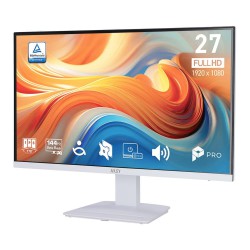จอ Monitor MSI PRO MP273W E14A 27" White IPS FHD 144Hz.1ms. สามารถออกใบกำกับภาษีได้