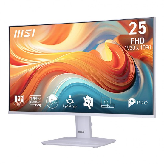 จอ Monitor MSI Pro MP251W E14A 24.5" IPS FHD 144Hz.1ms. สามารถออกใบกำกับภาษีได้