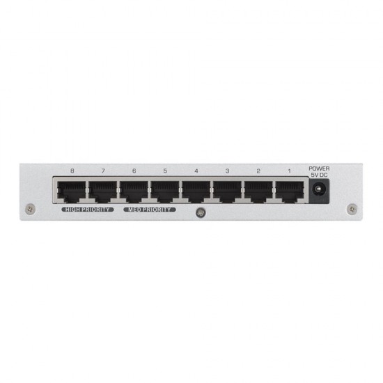 GIGABIT SWITCH HUB ZYXEL GS-108Bv3 Gigabit 8 Port 10/100/1000 Unmanaged