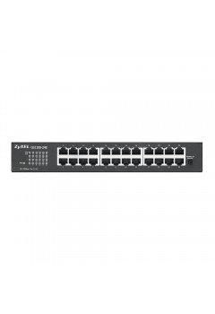 GIGABIT SWITCH HUB ZYXEL 24 Port GS1100-24E Gigabit 10/100/1000 Unmanaged/Rackmount