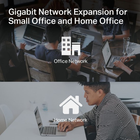 GIGABIT SWITCH HUB TP-Link 5 Port TL-SG105 Gigabit Desktop Business Solution