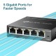 GIGABIT SWITCH HUB TP-Link 5 Port TL-SG105E Gigabit Unmanaged Pro Switch Business Solution