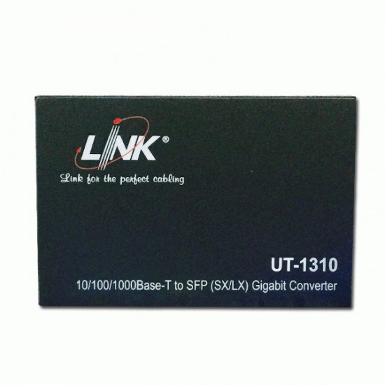 CABLE FIBER LINK UT-1310 RJ45/SFP(MINI GBIC) 10/100/1000TO 1000,w/oSFP