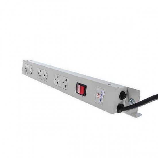 Powerline Wall Rack 6 Outlet Universal มี Surge (G7-00006)