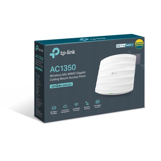 ACCESS POINT TP-Link EAP225 AC1350 450Mbps+867Mbps Wireless MU-MIMO Gigabit Access Point