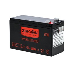 BATTERY Zircon D-Power 12V 7.8Ah แบตเตอรี่แห้ง