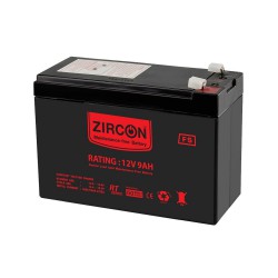 BATTERY Zircon D-Power 12V 9.0Ah แบตเตอรี่แห้ง
