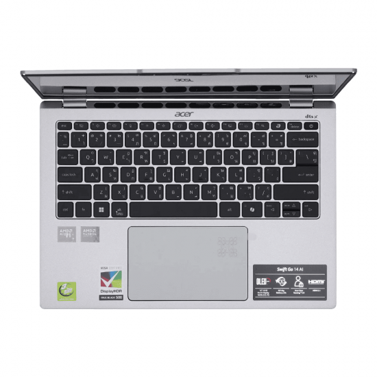 Notebook ACER Swift Go 14 SFG14-64-R9Q4(Sparkly Silver) ลงโปรแกรมพร้อมใช้งาน/สามารถออกใบกำกับภาษีได้