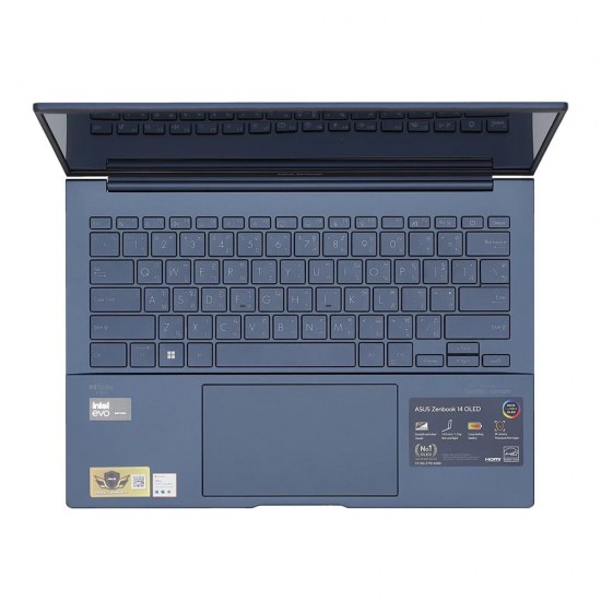โน๊ตบุ๊ค Notebook Asus Zenbook 14 OLED UX3405MA-QD770WS (Ponder Blue) สามารถออกใบกำกับภาษีได้/ลงโปรแกรมพร้อมใช้งาน