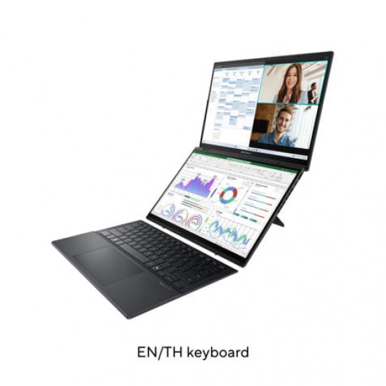 โน๊ตบุ๊ค Notebook Asus Zenbook Duo UX8406CA-QL785WA ลงโปรแกรมพร้อมใช้งาน/สามารถออกใบกำกับภาษีได้