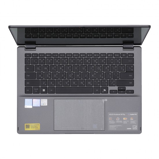 Notebook Asus VIVOBOOK S14 FLIP TP3407SA-SG557WA (Matte Gray) ลงโปรแกรมพร้อมใช้งาน/สามารถออกใบกำกับภาษีได้