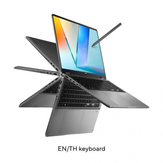 โน๊ตบุ๊ค Notebook Asus Vivobook 16 TP3607SA-SI735WA (MATTE GRAY) ลงโปรแกรมพร้อมใช้งาน/สามารถออกใบกำกับภาษีได้