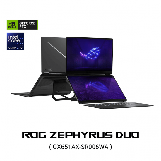 โน๊ตบุ๊ค Notebook Asus ROG Zephyrus Duo GX651AX-SR006WA ลงโปรแกรมพร้อมใช้งาน/สามารถออกใบกำกับภาษีได้