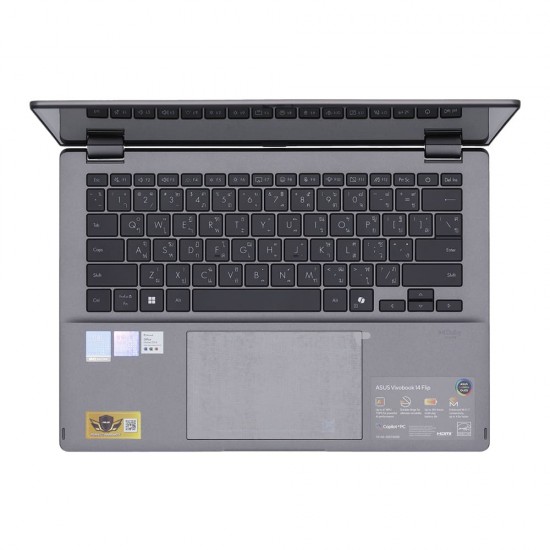 Notebook Asus Vivobook 14 FLIP TP3407SA-QL727WA (Matte Gray) ลงโปรแกรมพร้อมใช้งาน/สามารถออกใบกำกับภาษีได้
