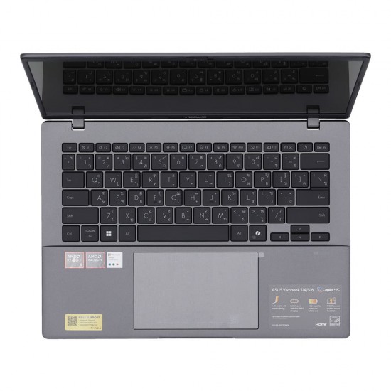 โน๊ตบุ๊ค Notebook Asus Vivobook S14 D3407KA-OLED511WA(Matte Gray) ลงโปรแกรมพร้อมใช้งาน/สามารถออกใบกำกับภาษีได้