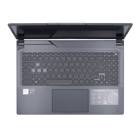 NOTEBOOK MSI CYBORG 15 A12UCX-642TH (TRANSLUCENT BLACK) ลงโปรแกรมพร้อมใช้งาน/สามารถออกใบกำกับภาษีได้