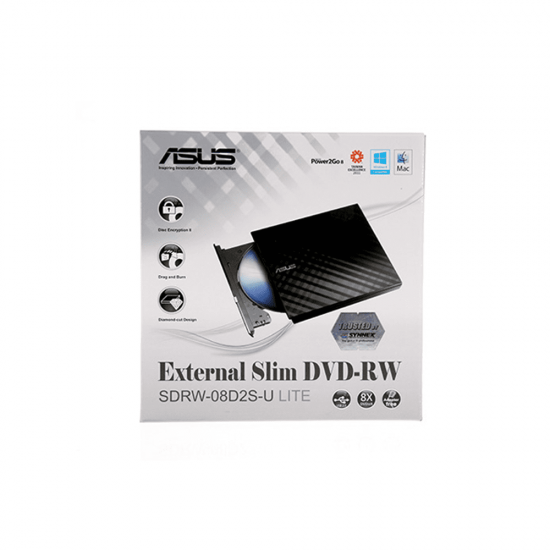 OPTICAL DISK DRIVE ASUS SDRW-08D2S-U Lite Slim Black