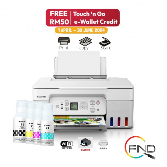 ปริ้นเตอร์ PRINTER CANON PIXMA Efficient G3730 (Yellow Green) Inktank Wireless ALL-IN-ONE  สามารถออกใบกำกับภาษีได้