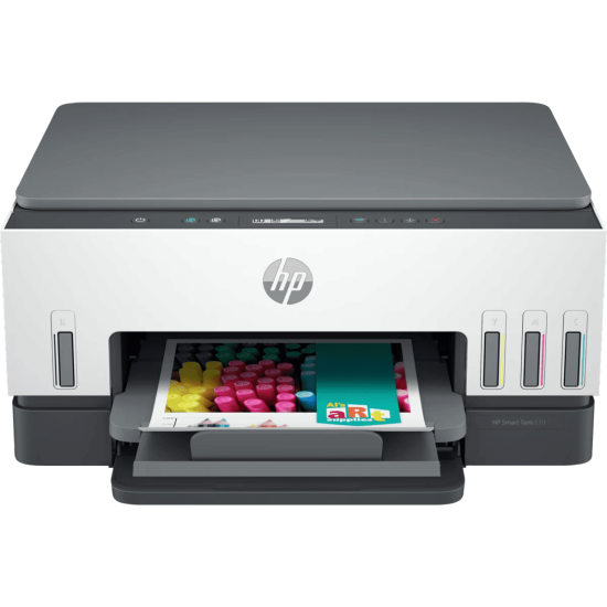 ปริ้นเตอร์ PRINTER Hp Smart Tank 670 All In One Hi-Speed USB 2.0,Wi-Fi,Bluetooth สามารถออกใบกำกับภาษีได้