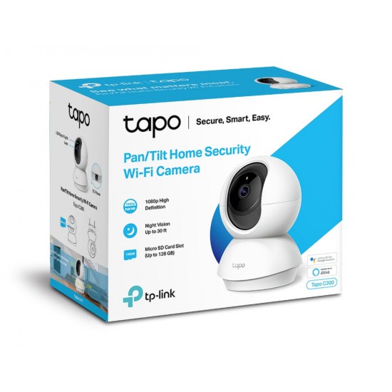 TP-LINK - IP WI-FI CAM TP-Link Tapo C200 Full HD 1080p Pan/Tilt Home Security Wi-Fi Camera
