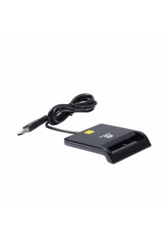 SMART CARD WAC ZW-12026-1 USB Type-C + Adapter Type-C to USB Smart Card Reader เครื่องอ่านสมาร์ทการ์ด แนวนอน