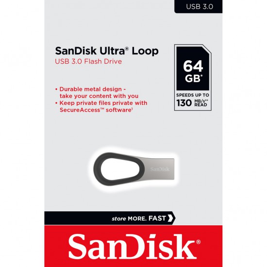 FLASH DRIVE Sandisk Ultra Loop 64Gb USB3.0 (SDCZ93-064G-G46)