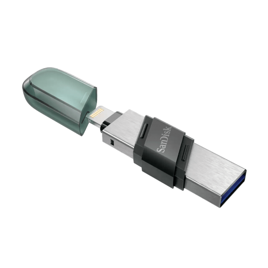 FLASH DRIVE SANDISK iXPAND FLASH DRIV FLIP 128Gb USB3.1+Lightning for iPhone,iPad (SDIX90N-128G-GN6NE)