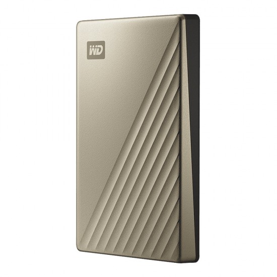 HDD EXTERNAL WD 2 Tb 2.5" USB Type-C My Passport Ultra Metal design (WDBC3C0020BGD) Gold