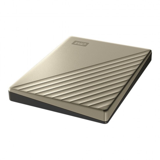 HDD EXTERNAL WD 2 Tb 2.5" USB Type-C My Passport Ultra Metal design (WDBC3C0020BGD) Gold