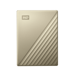 HDD EXTERNAL WD 4 Tb 2.5" USB Type-C My Passport Ultra Metal design (WDBFTM0040BGD) Gold